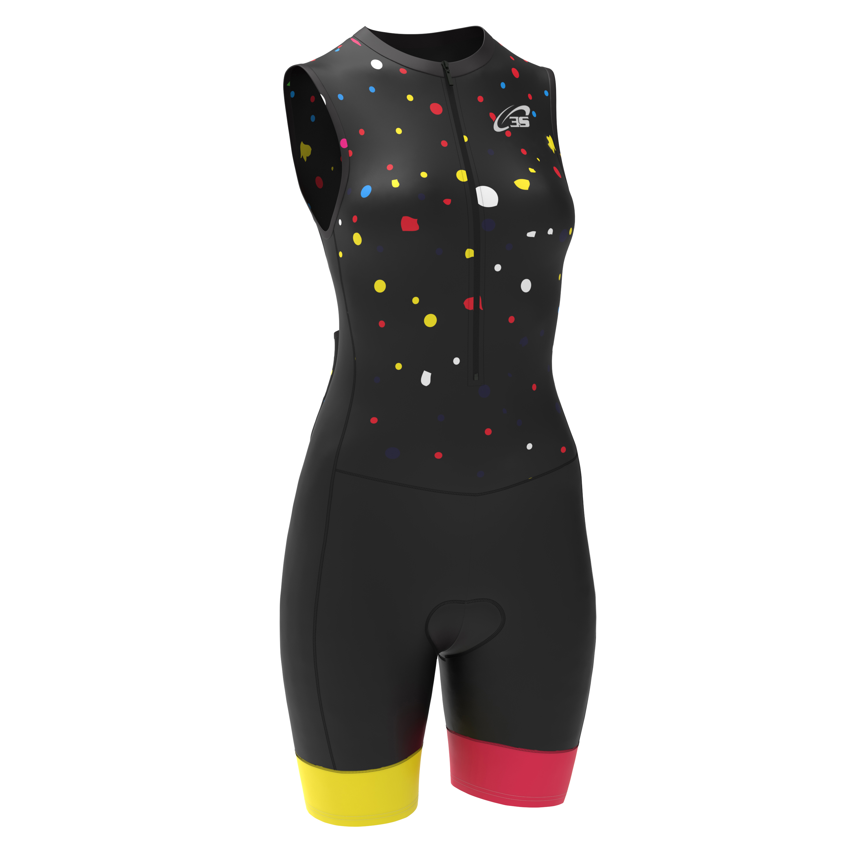 Triathlon Sleeveless Aero Tri Suit Style D